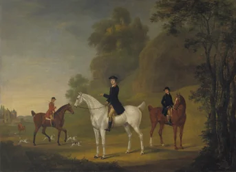 Lord Bulkeley et ses harriers, son piqueur John Wells et le fouet R. Jennings